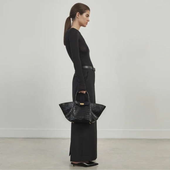 DeMellier Midi New York black croc effect bag brand new never worn in dustbag! - Picture 13 of 15